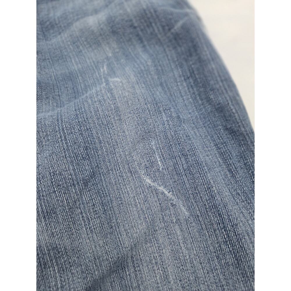 Rock 47 Wrangler Jeans Womens 7/8x34 Blue Bootcut Low Rise Denim Distressed READ - Picture 3 of 14